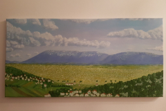 oil on canvas  - Livno field, Kamesnica mountain